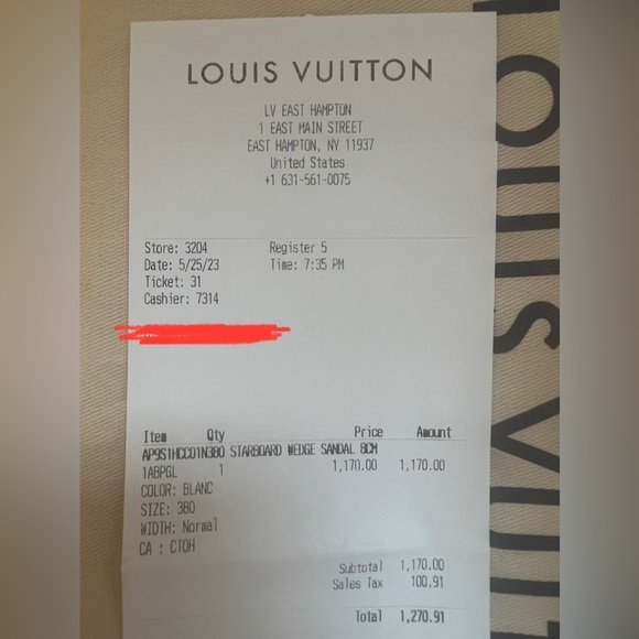 Louis Vuitton Starboard Wedge Sandal 8cm - Picture 7 of 8